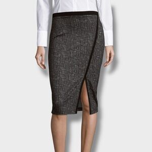 Sanctuary Ponte Knit Slitted Pencil Skirt
